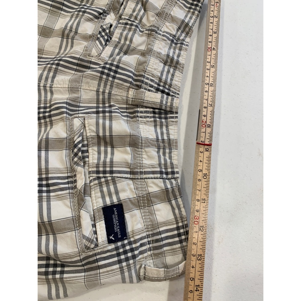 Vintage Y2K American Eagle Outfitters Plaid Shorts 26 Cotton Preppy Skater Mens - Picture 3 of 6